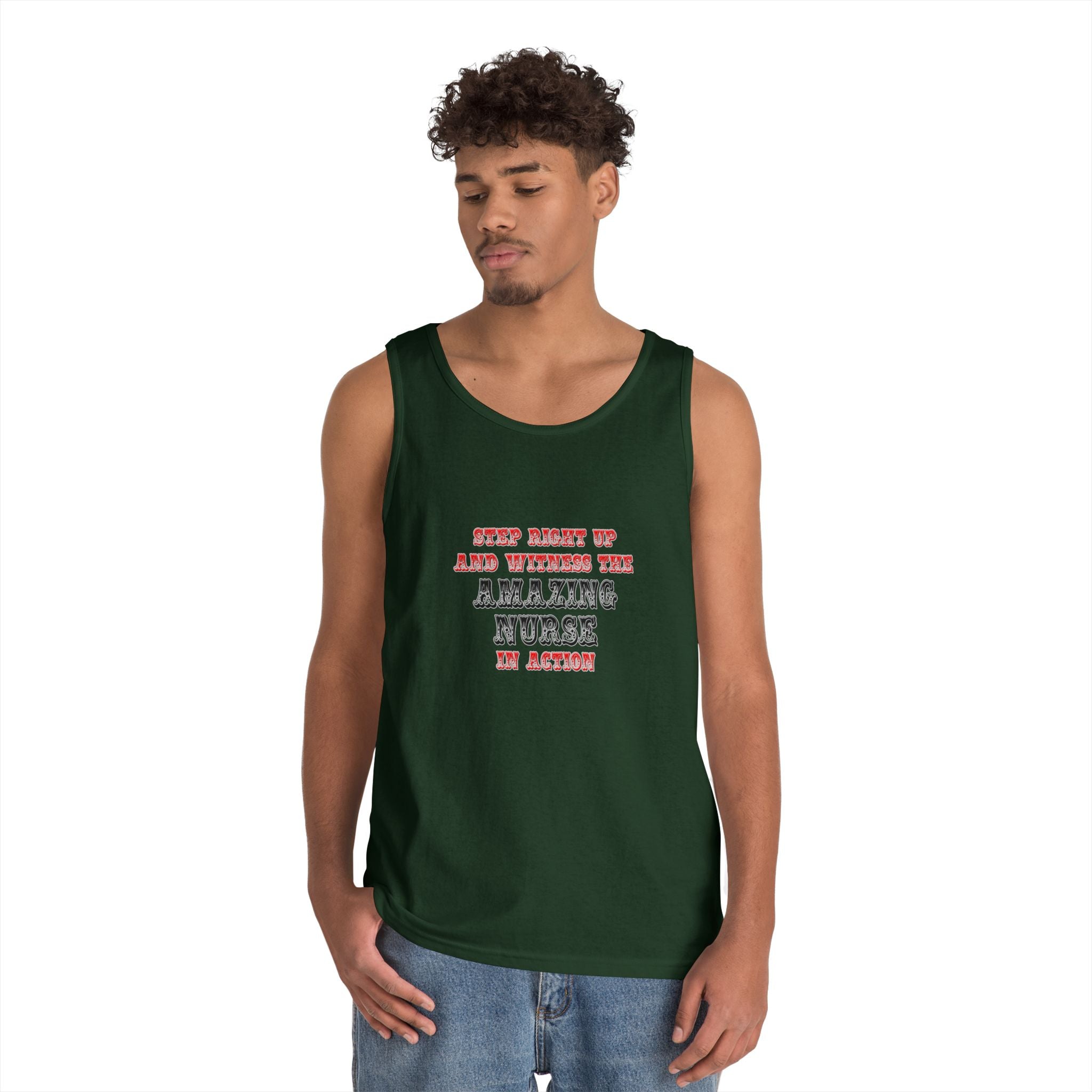 Amazing Nurse In Action - Unisex Heavy Cotton Tank Top