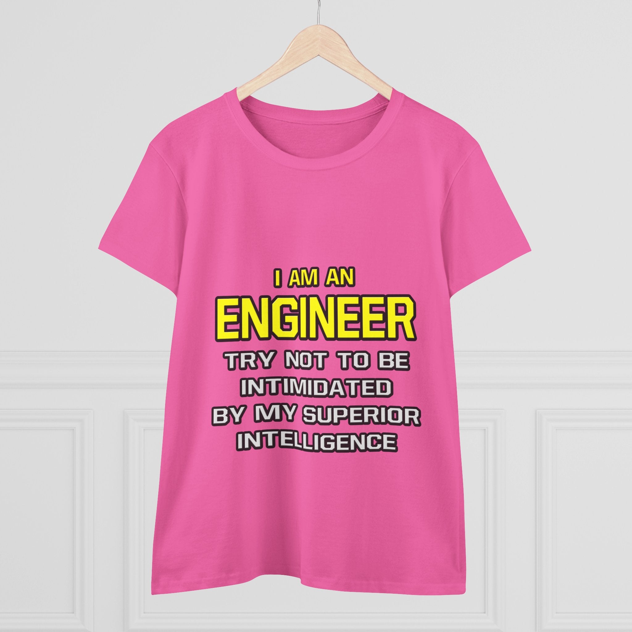 Engineer...Superior Intelligence - Women's Midweight Cotton Tee