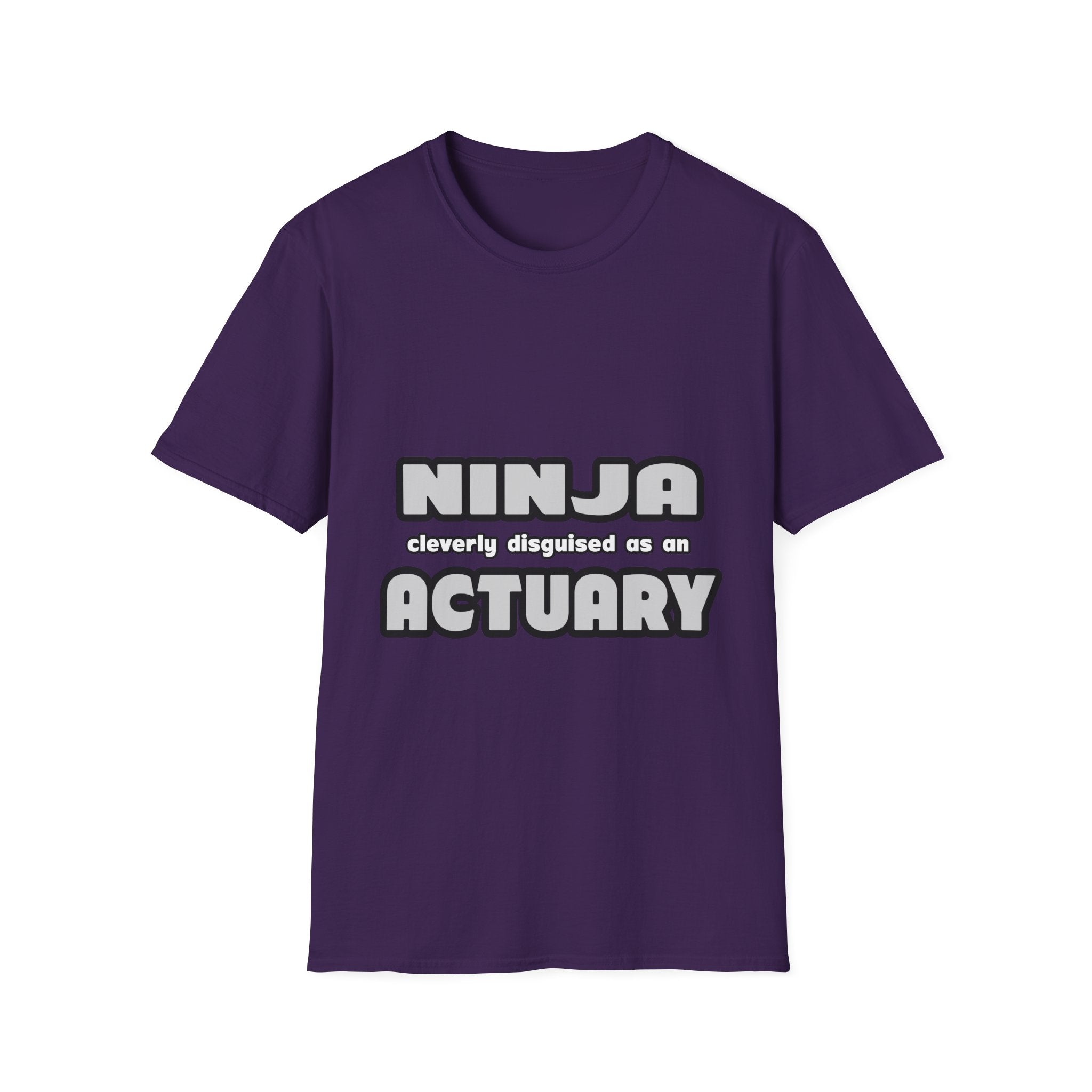 Ninja Cleverly Disguised As An Actuary - Unisex Softstyle T-Shirt