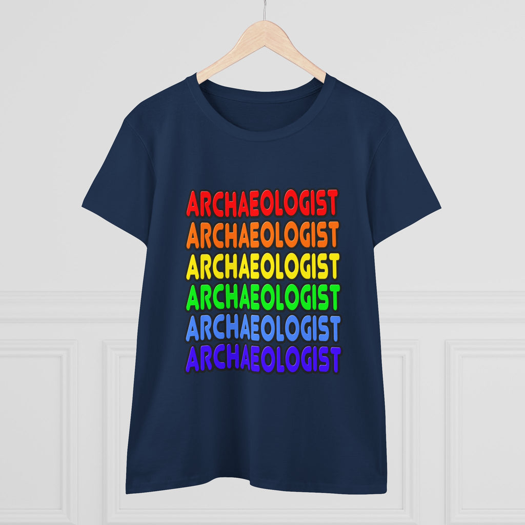 Rainbow Archaeologist - Women's Midweight Cotton Tee