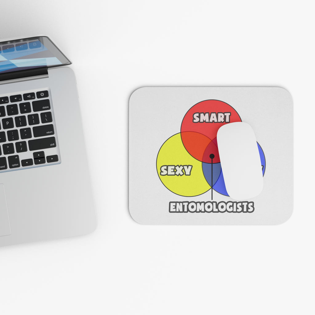 Venn Diagram .. Entomologists - Mouse Pad (Rectangle)