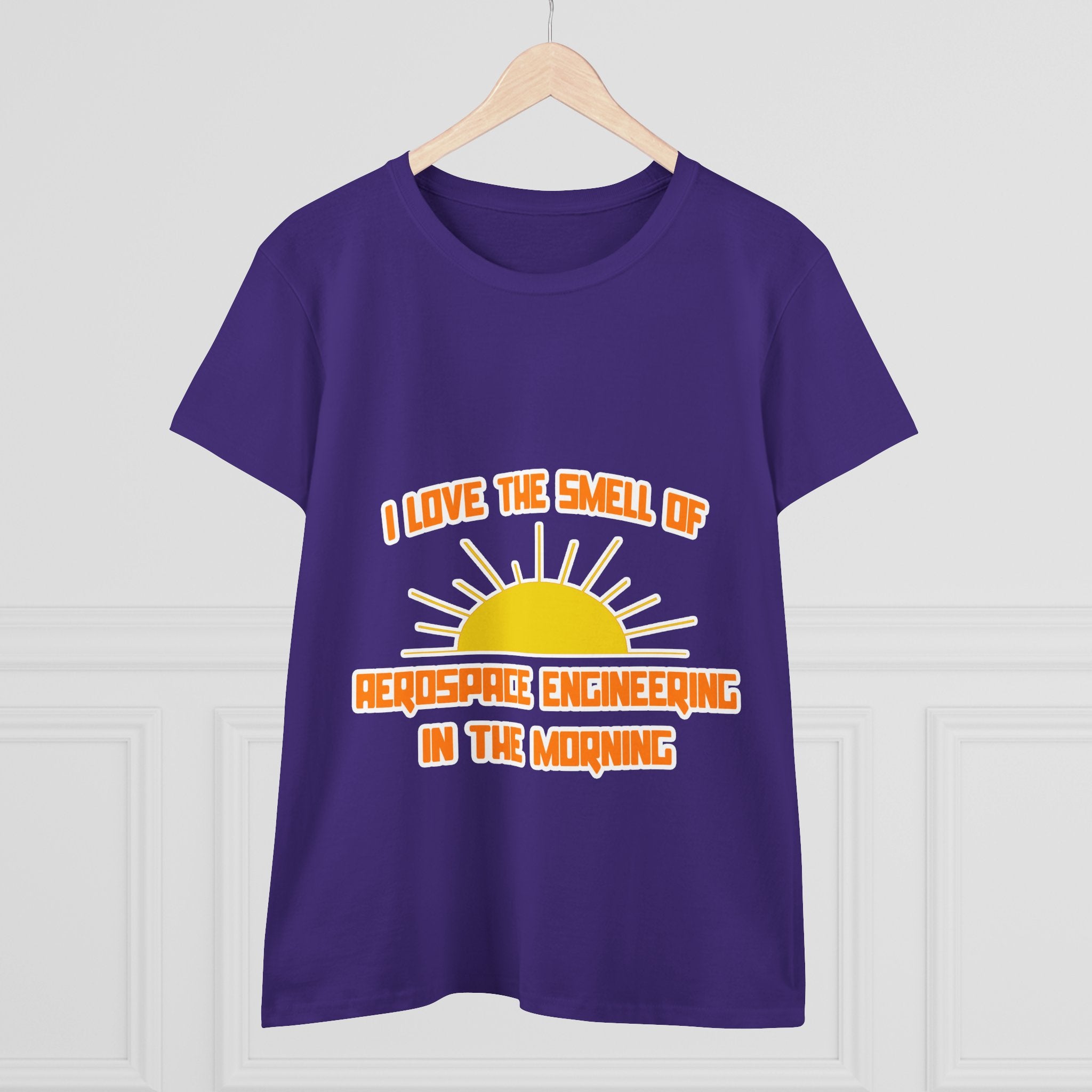 Smell of Aerospace Engineering in the Morning - Women's Midweight Cotton Tee