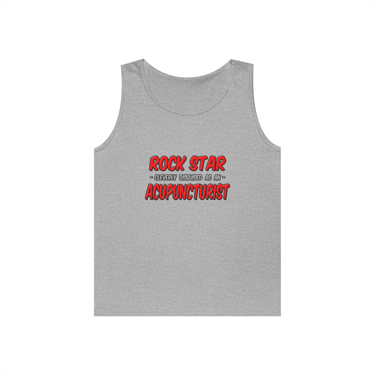 Rock Star .. Acupuncturist - Unisex Heavy Cotton Tank Top