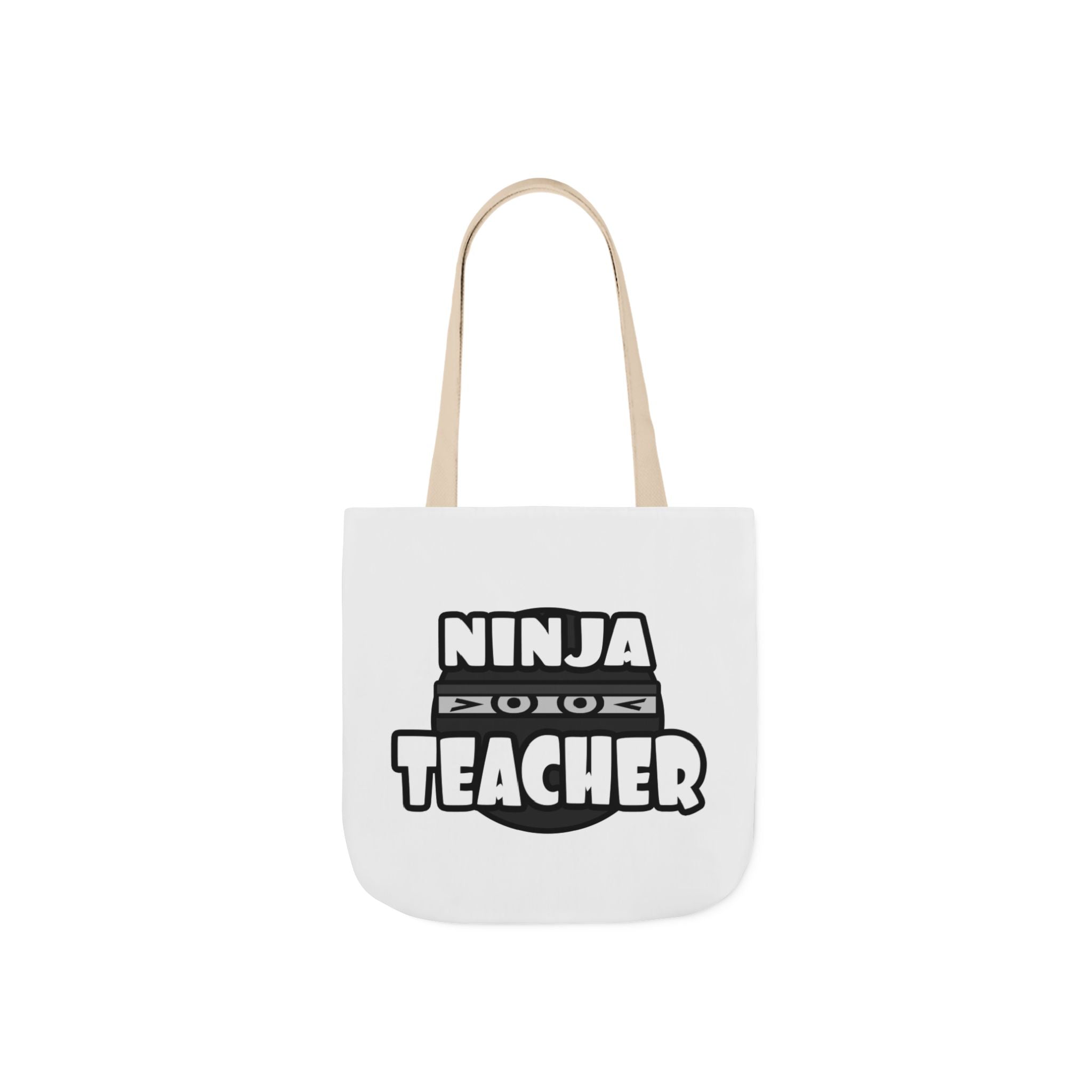 Ninja Teacher - Canvas Tote Bag, 5-Color Straps