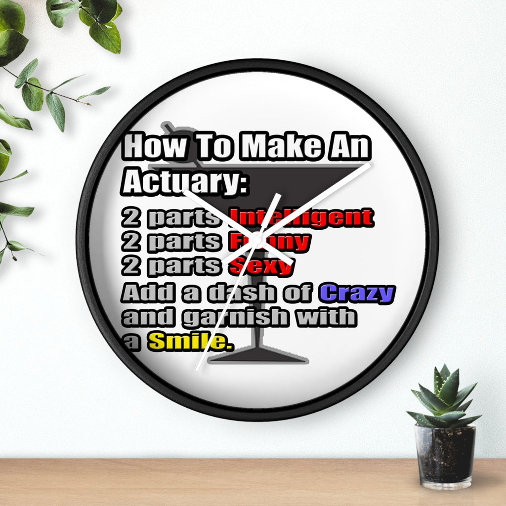 How To Make an Actuary - Wall Clock