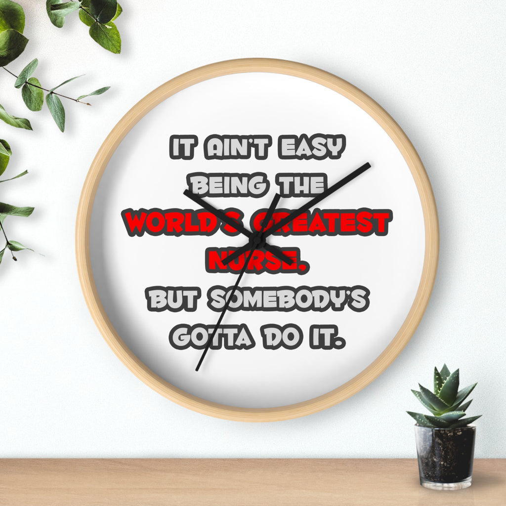World's Greatest Nurse Joke - Wall Clock