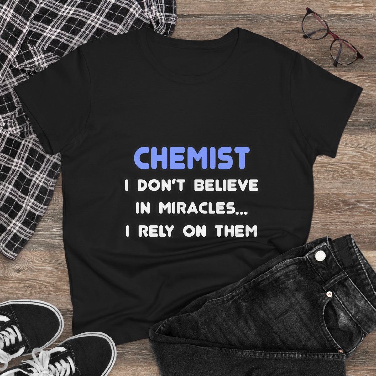Miracles and Chemists - Women's Midweight Cotton Tee