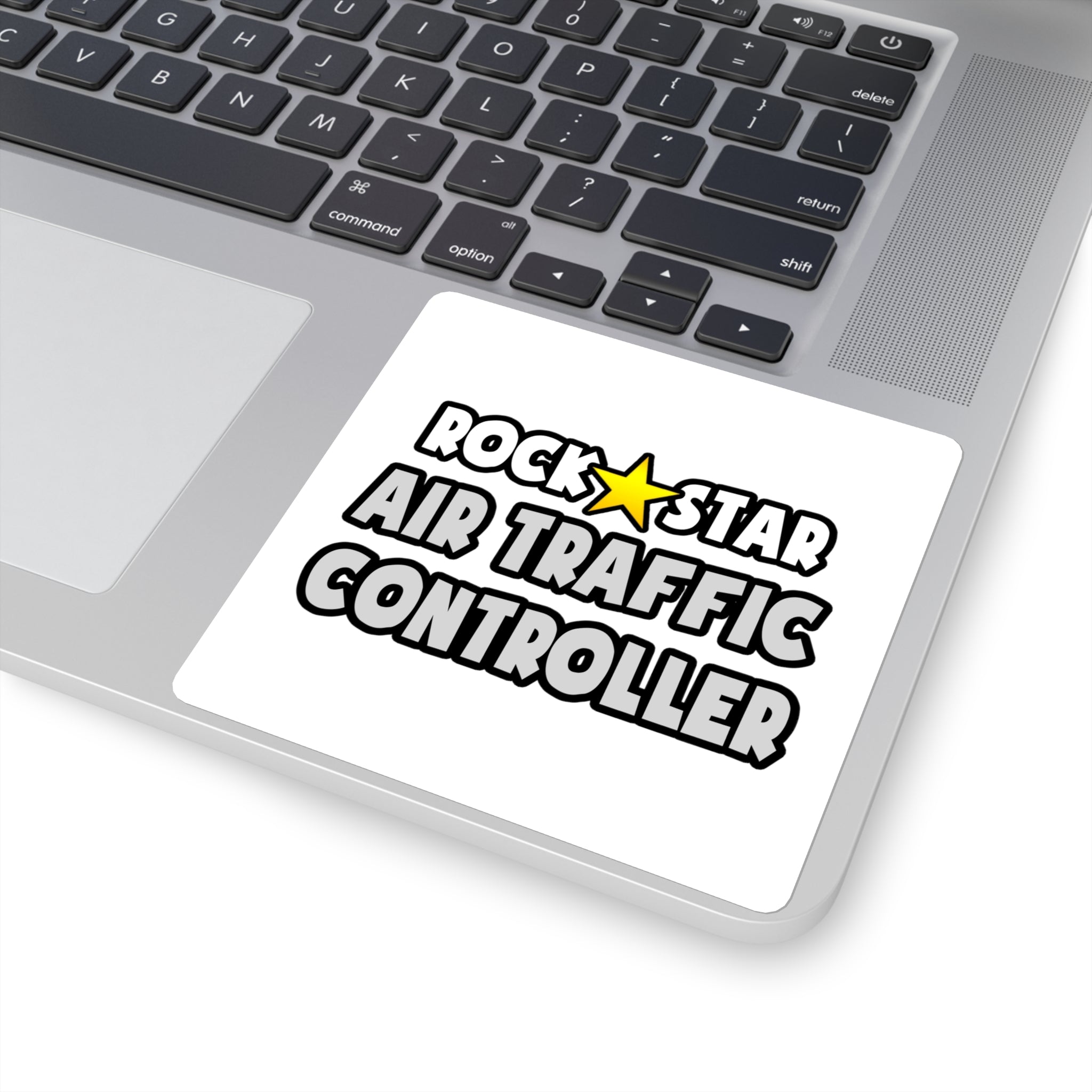 Rock Star Air Traffic Controller - Square Stickers
