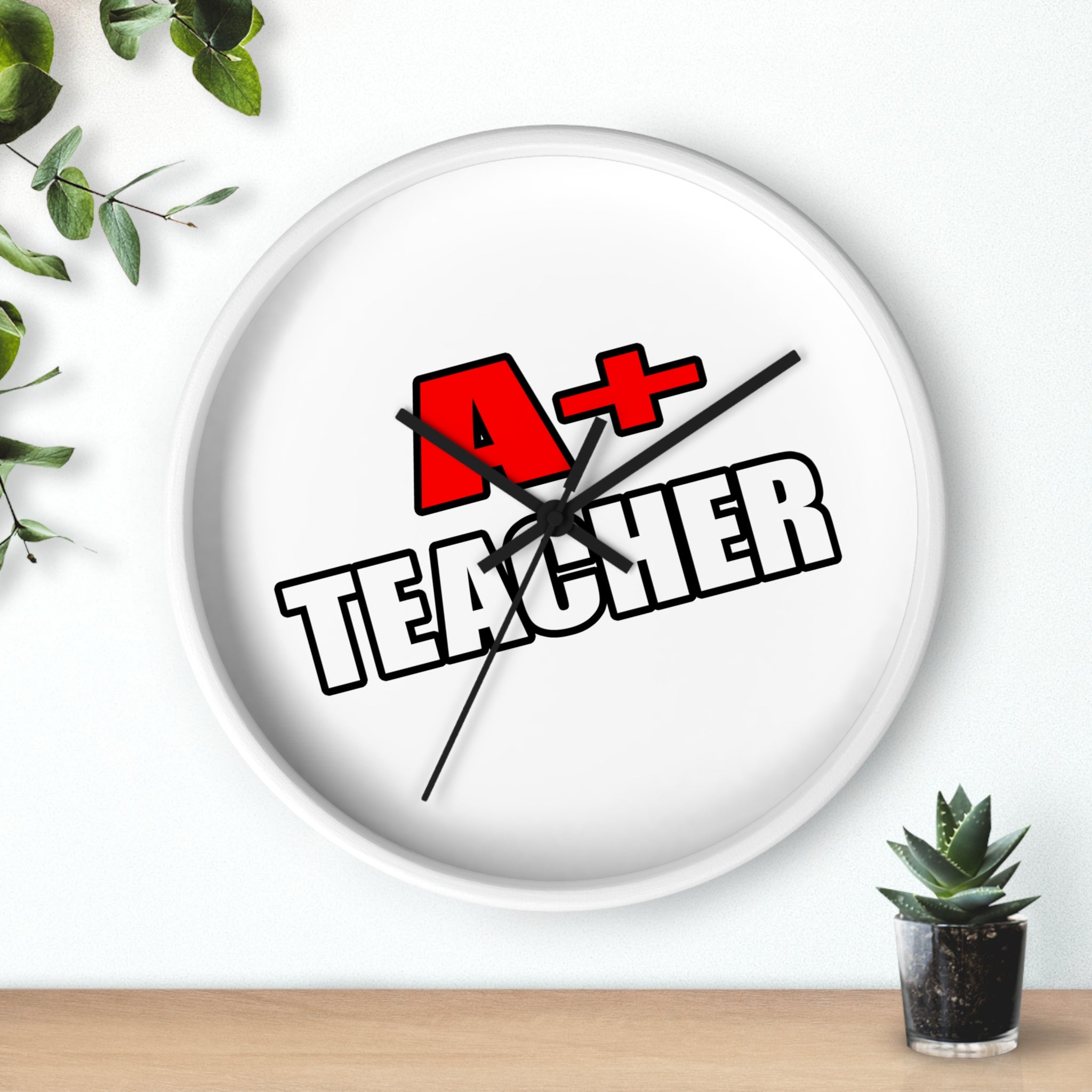 a plus teacher - Wall Clock