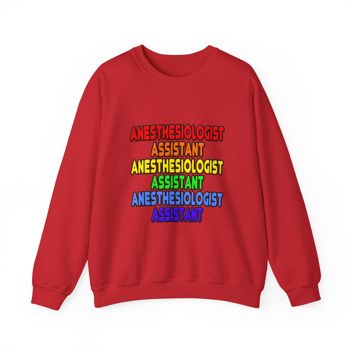 Rainbow Anesthesiologist Assistant - Unisex Heavy Blend™ Crewneck Sweatshirt