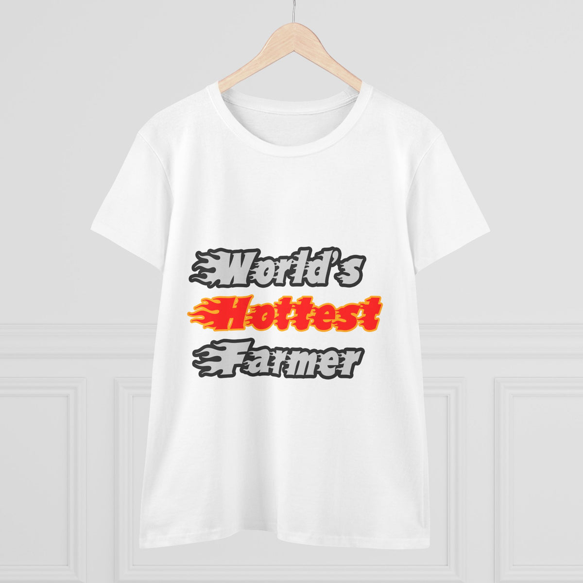 World's Hottest Farmer - Women's Midweight Cotton Tee