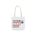 World's Best Nurse - Canvas Tote Bag, 5-Color Straps