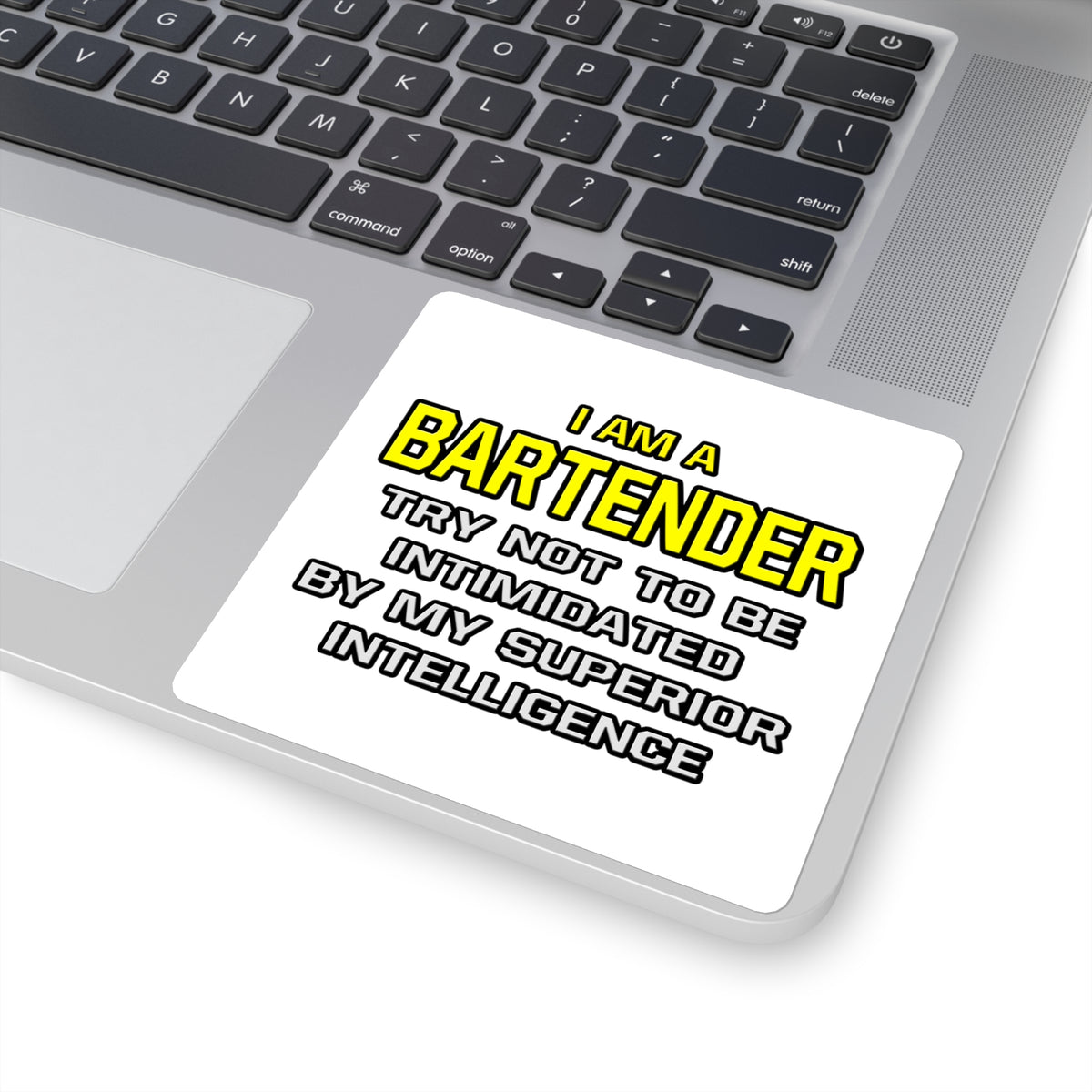 Bartender...Superior Intelligence - Square Stickers