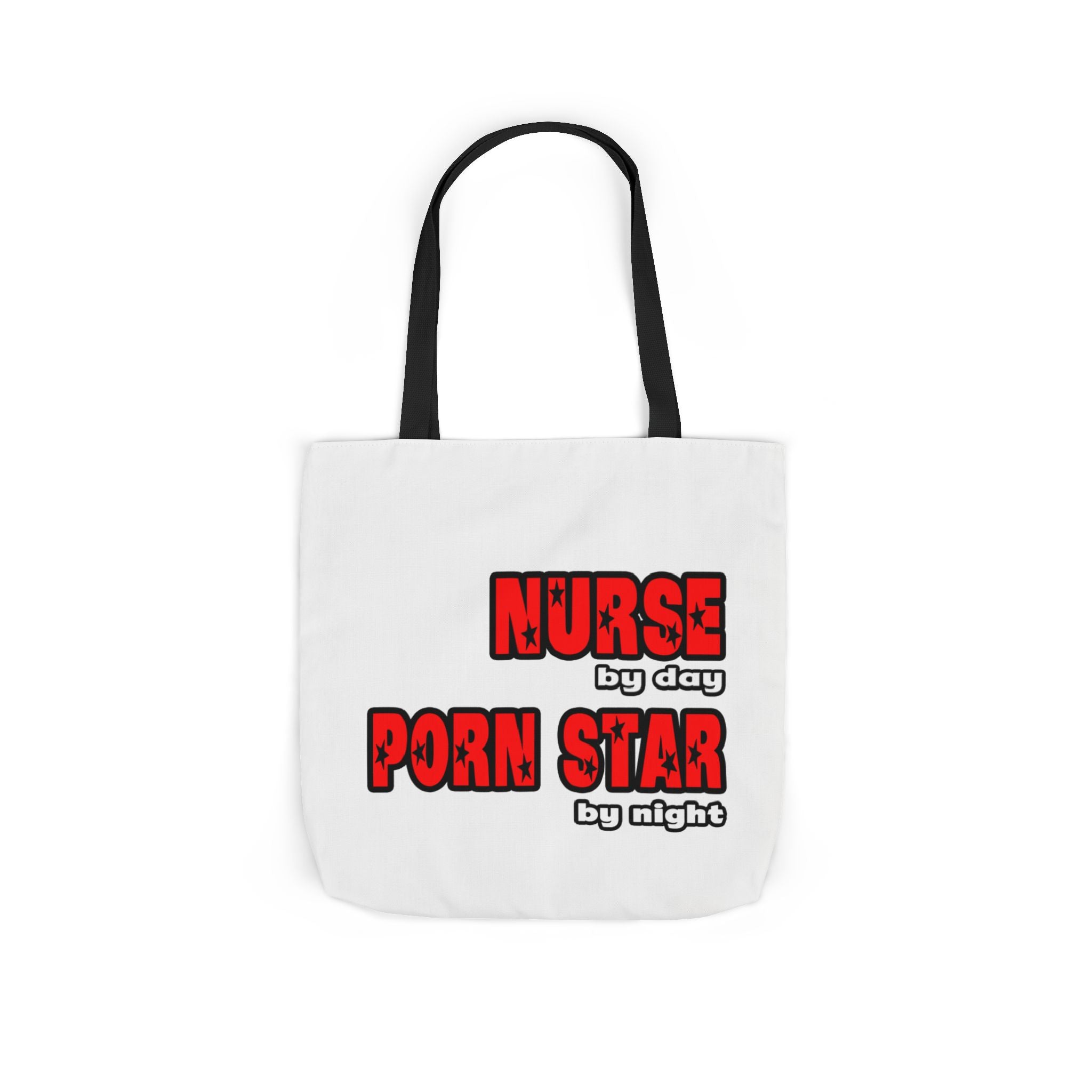 Nurse By Day...Porn Star By Night - Canvas Tote Bag, 5-Color Straps
