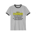 Farmer...Superior Intelligence - Unisex Cotton Ringer T-Shirt