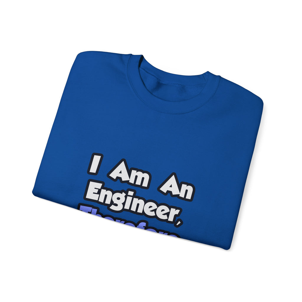 I Am An Engineer, Therefore I Drink - Unisex Heavy Blend™ Crewneck Sweatshirt