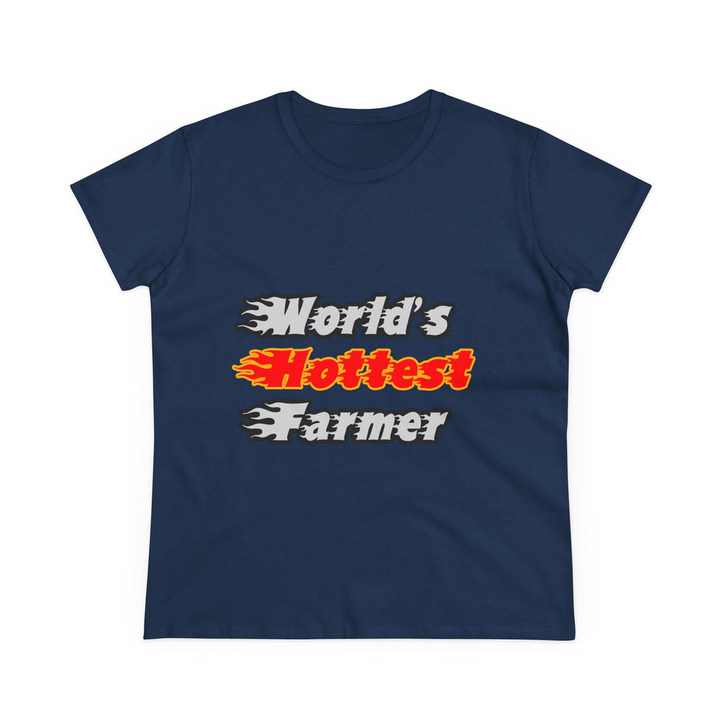 World's Hottest Farmer - Women's Midweight Cotton Tee