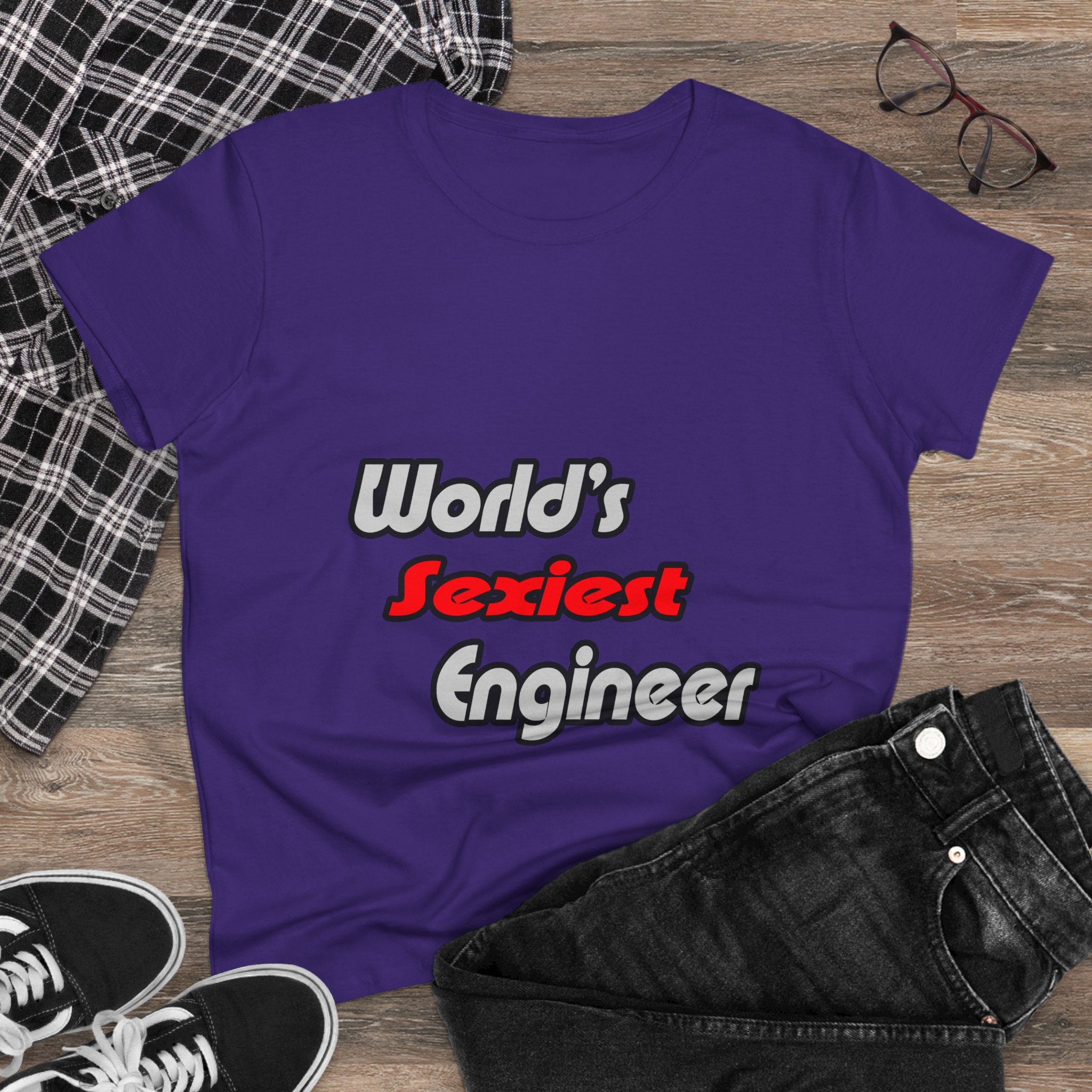 World's Sexiest Engineer - Women's Midweight Cotton Tee