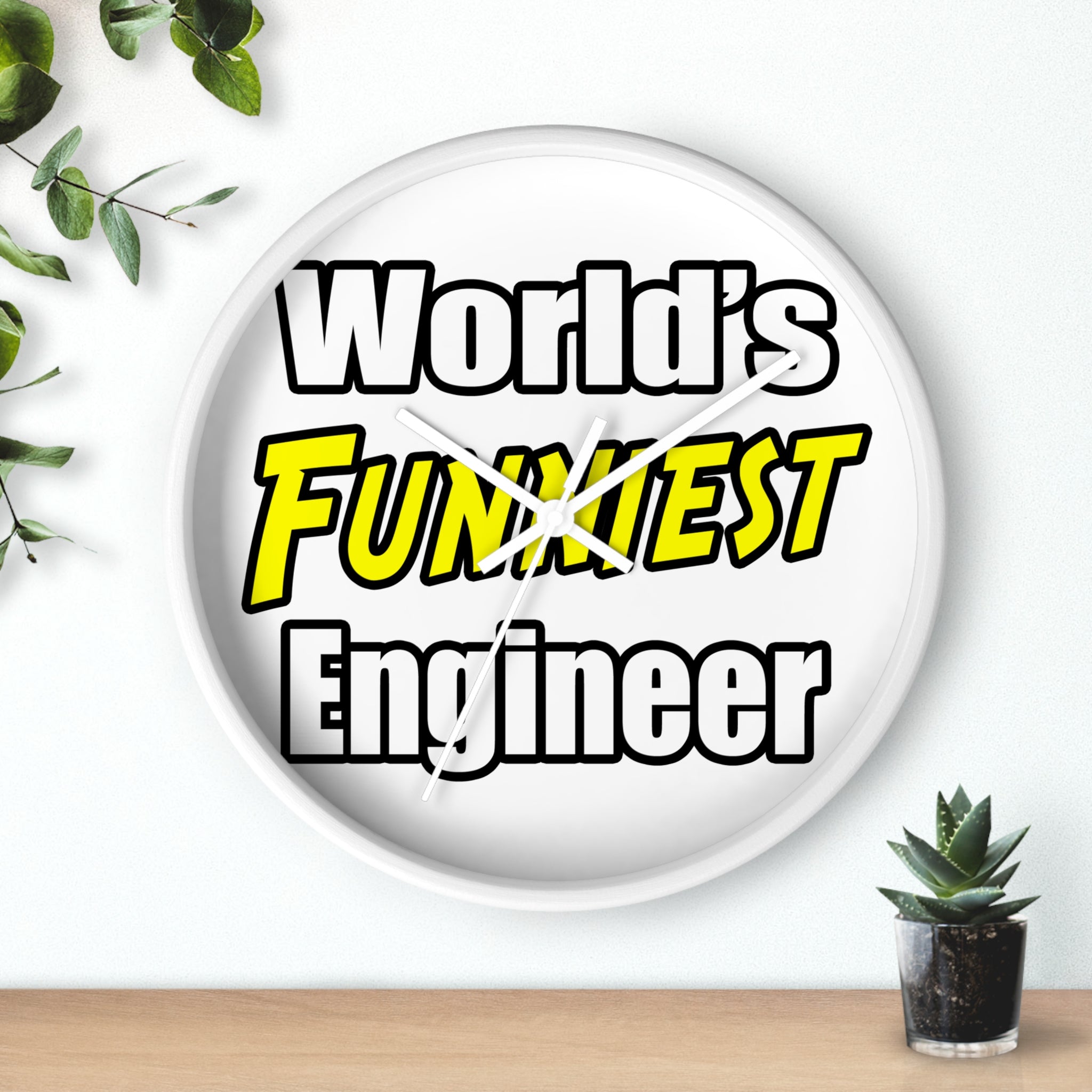 World's Funniest Engineer - Wall Clock