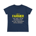 Farmer...Superior Intelligence - Women's Midweight Cotton Tee