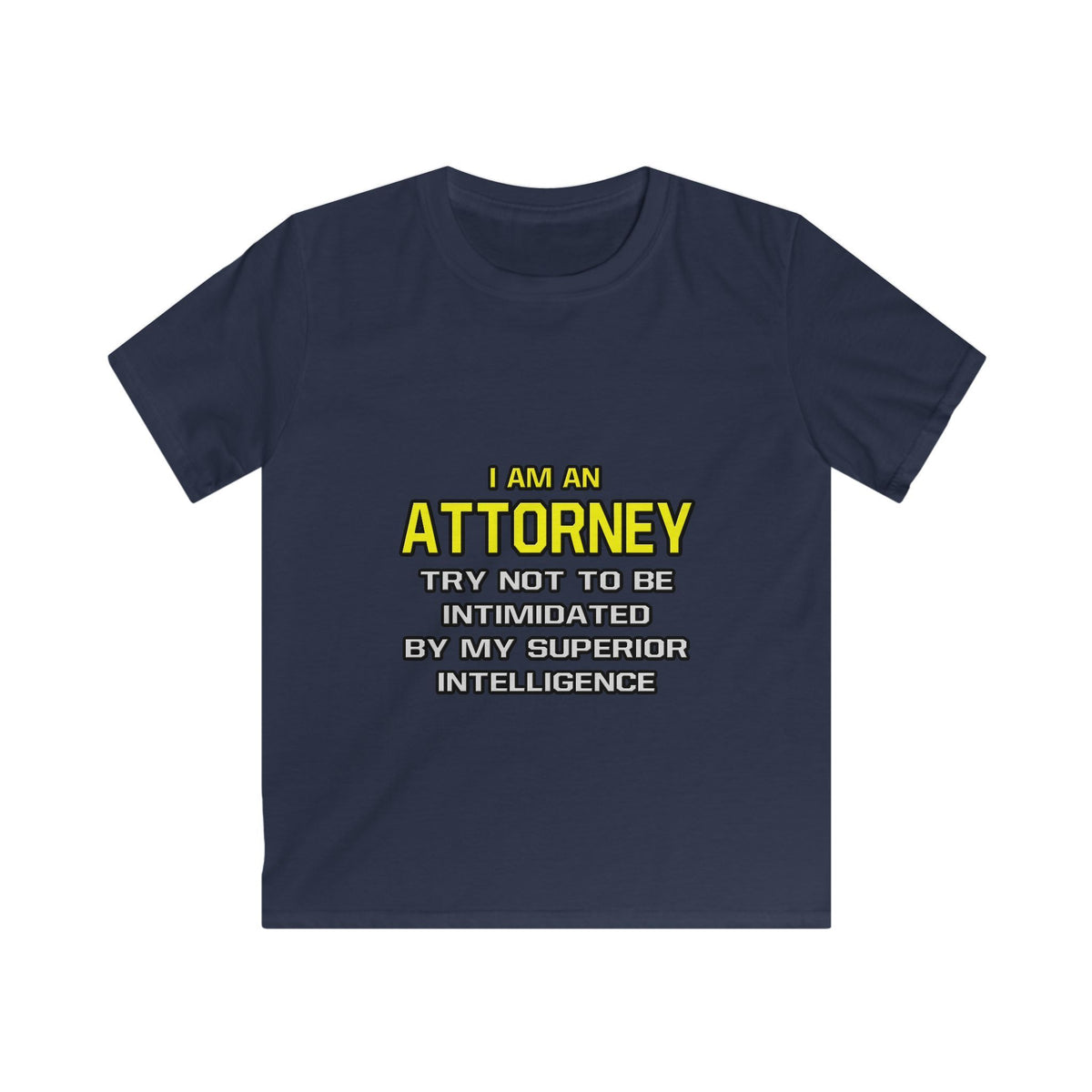 Attorney...Superior Intelligence - Kids Softstyle Tee