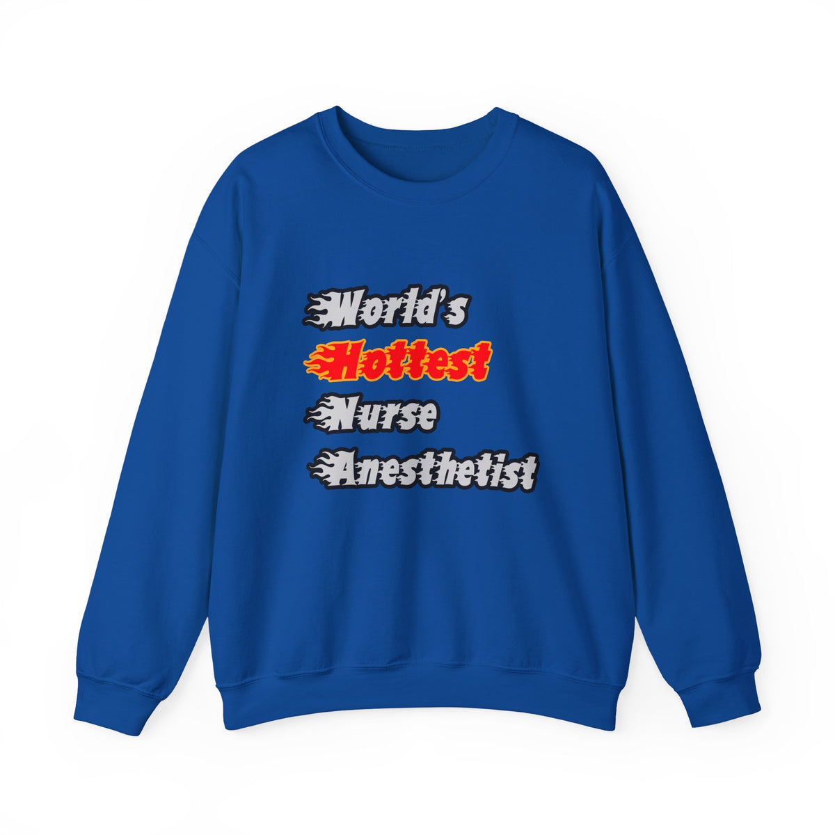 World's Hottest Nurse Anesthetist - Unisex Heavy Blend™ Crewneck Sweatshirt