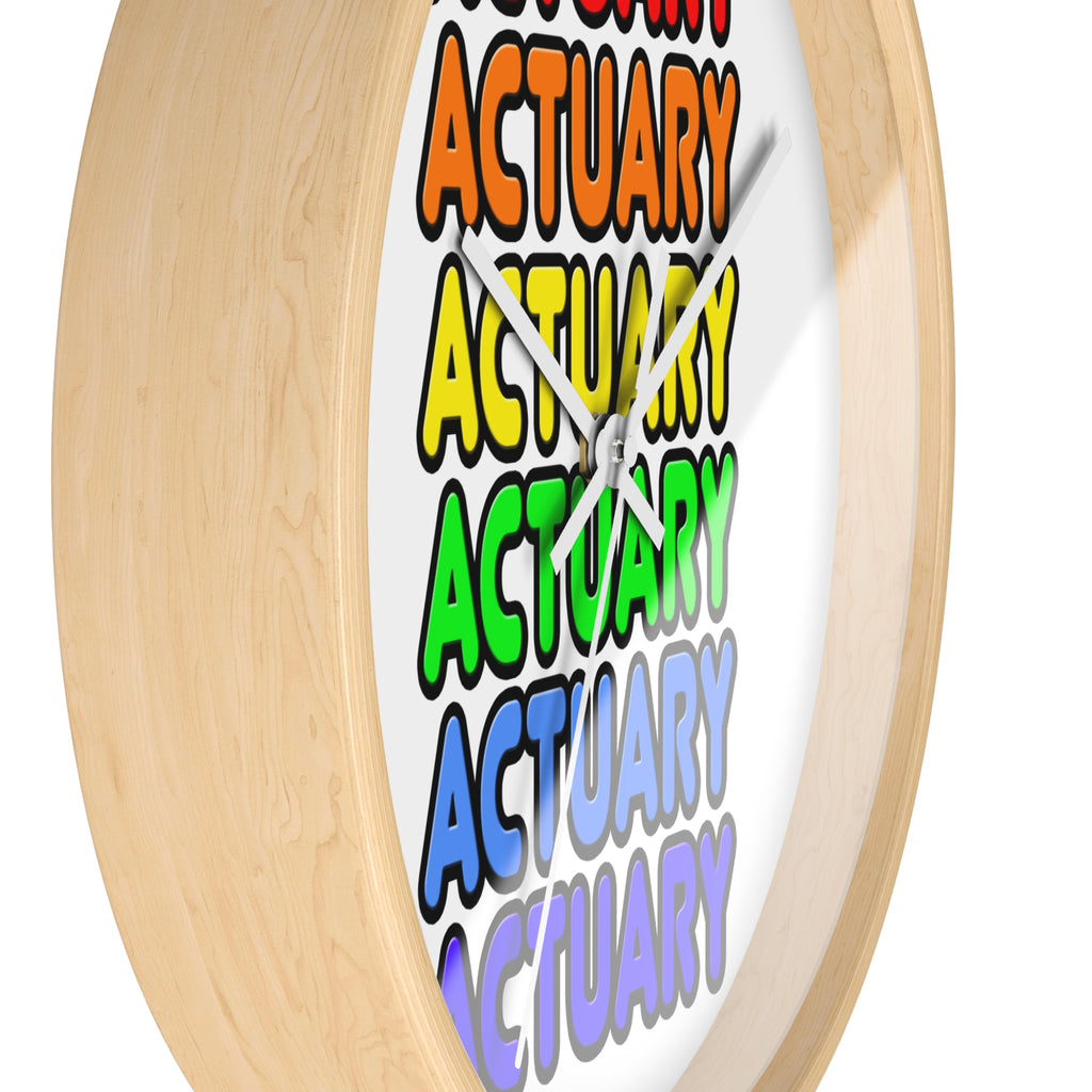 Rainbow Actuary - Wall Clock