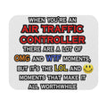 Funny Air Traffic Controller ... OMG WTF LOL - Mouse Pad (Rectangle)