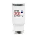 World's Best Anthropologist - Stainless Steel Travel Mug with Handle, 14oz