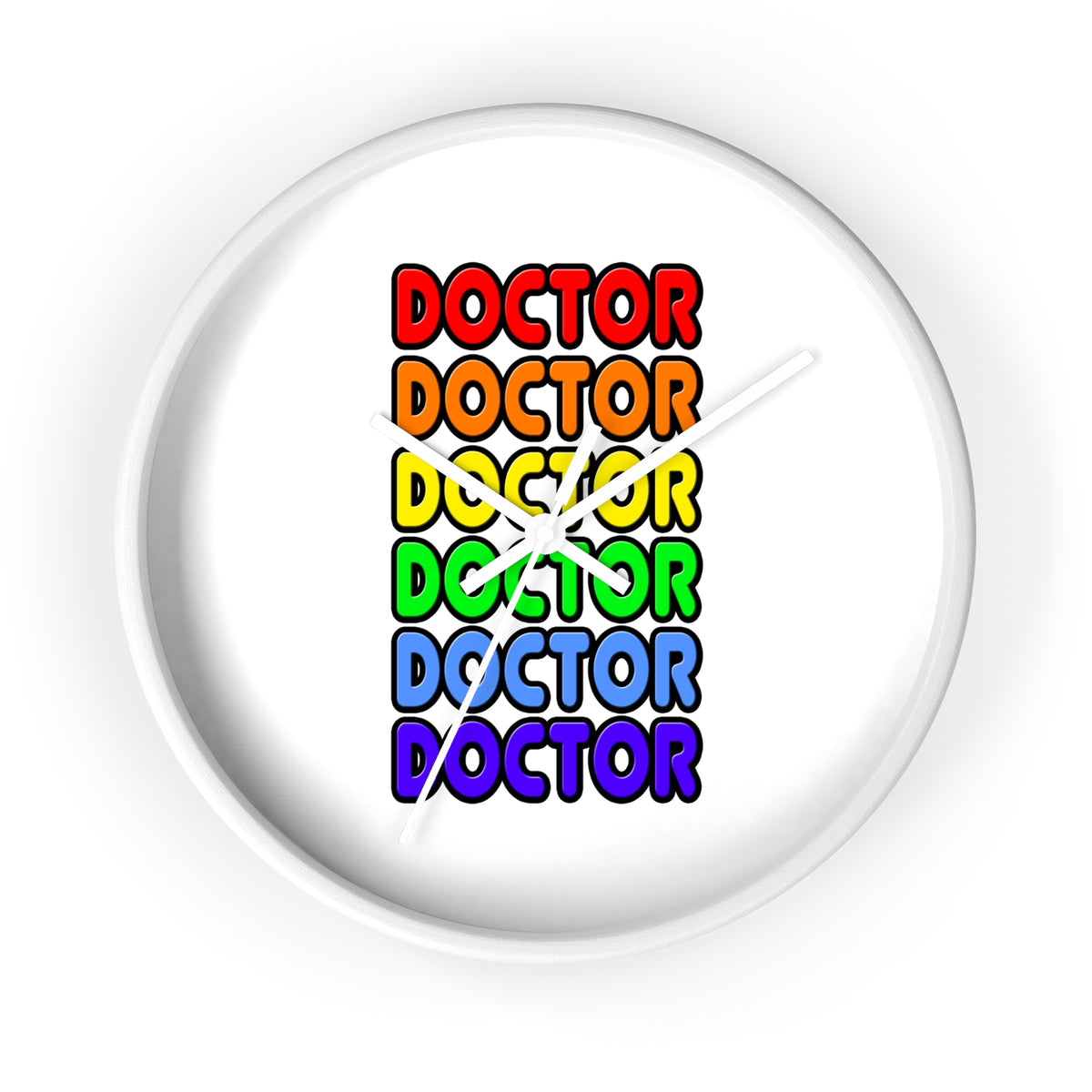 Rainbow Doctor - Wall Clock