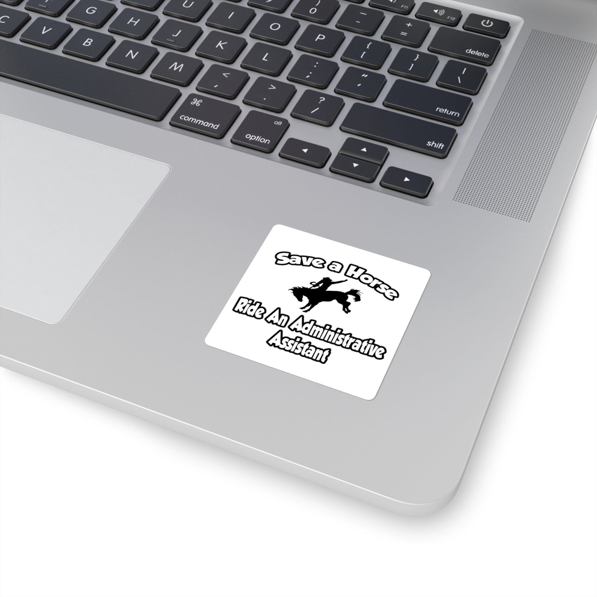 Save a Horse, Ride an Administrative Assistant - Square Stickers