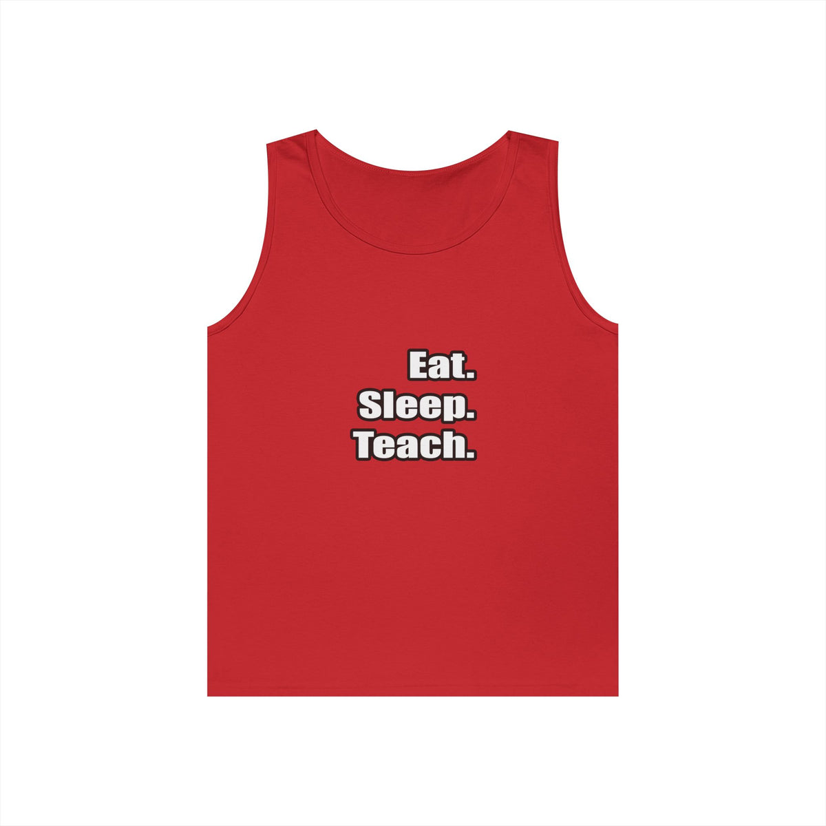 eat sleep teach - Unisex Heavy Cotton Tank Top