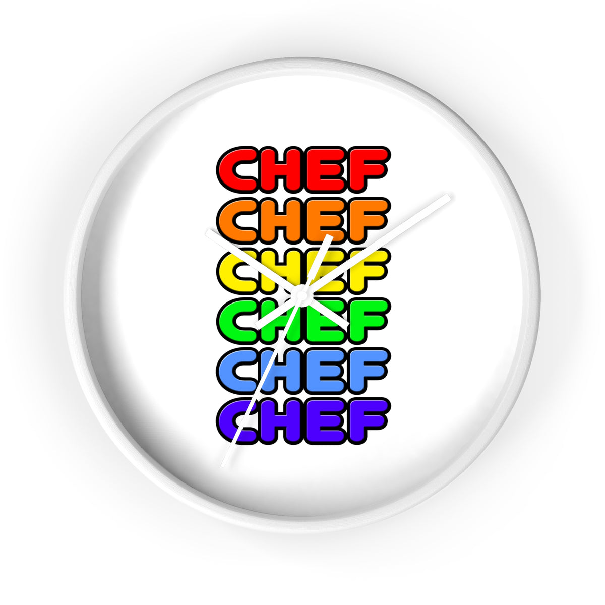 Rainbow Chef - Wall Clock