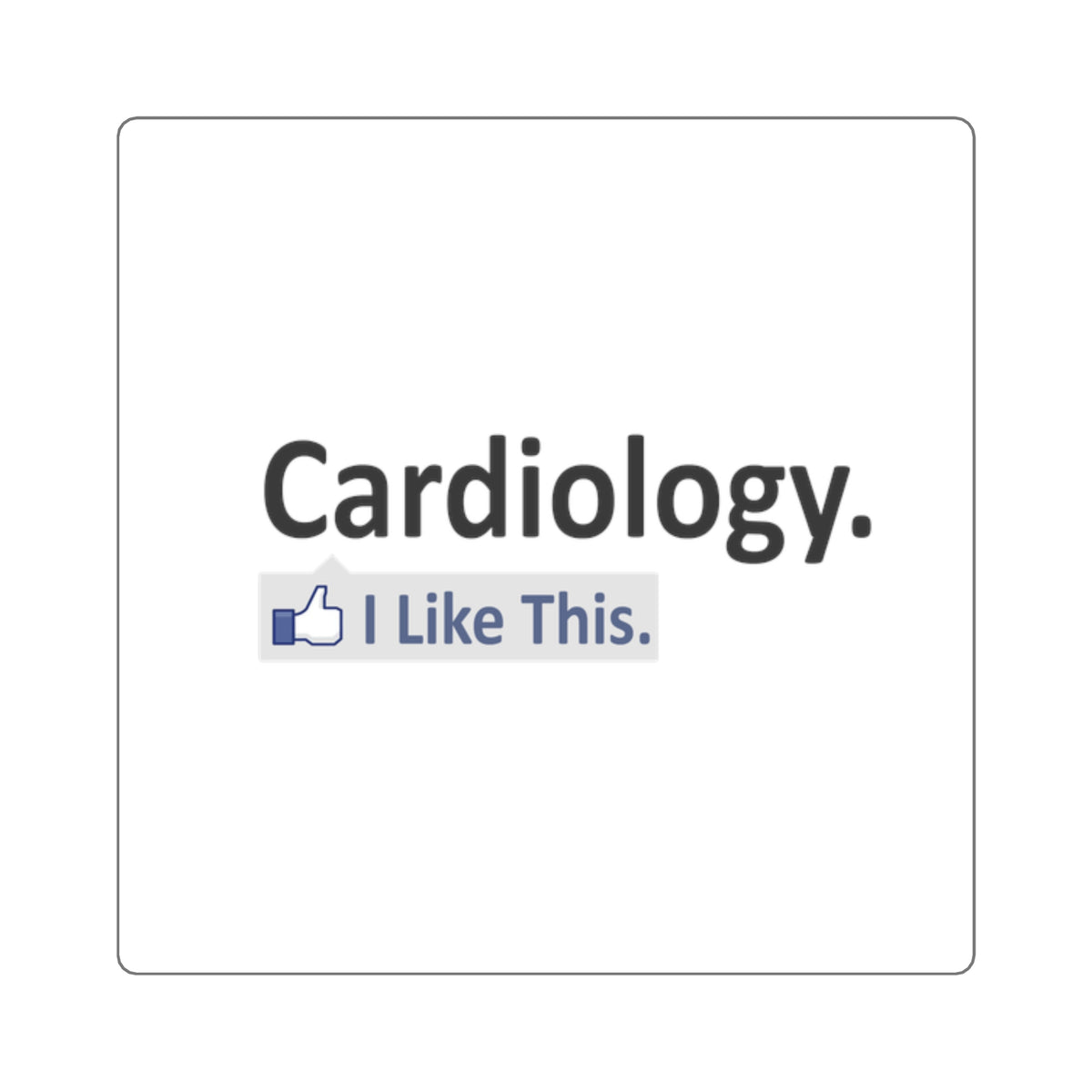 Cardiology...I Like This - Square Stickers