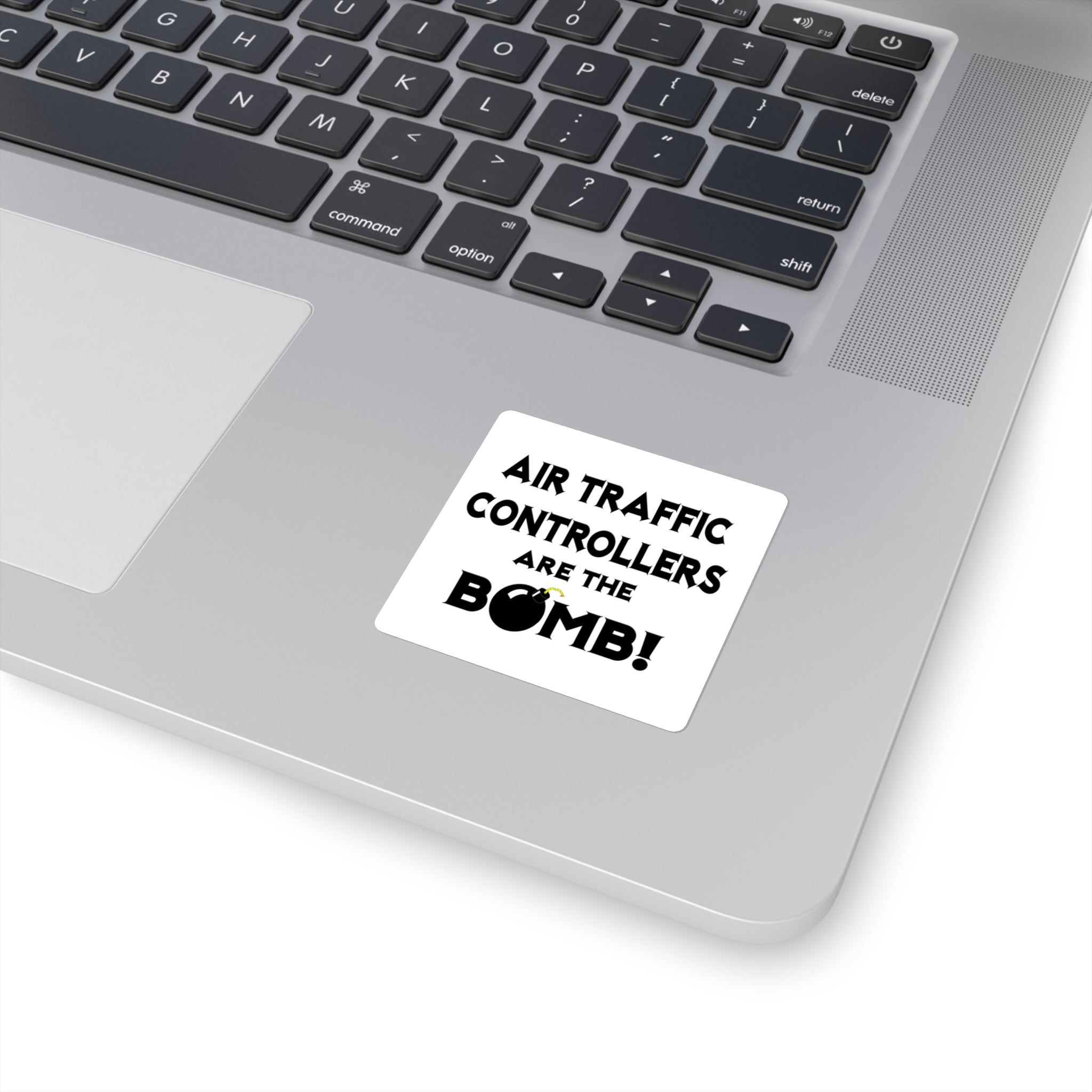 Air Traffic Controllers Are The Bomb! - Square Stickers