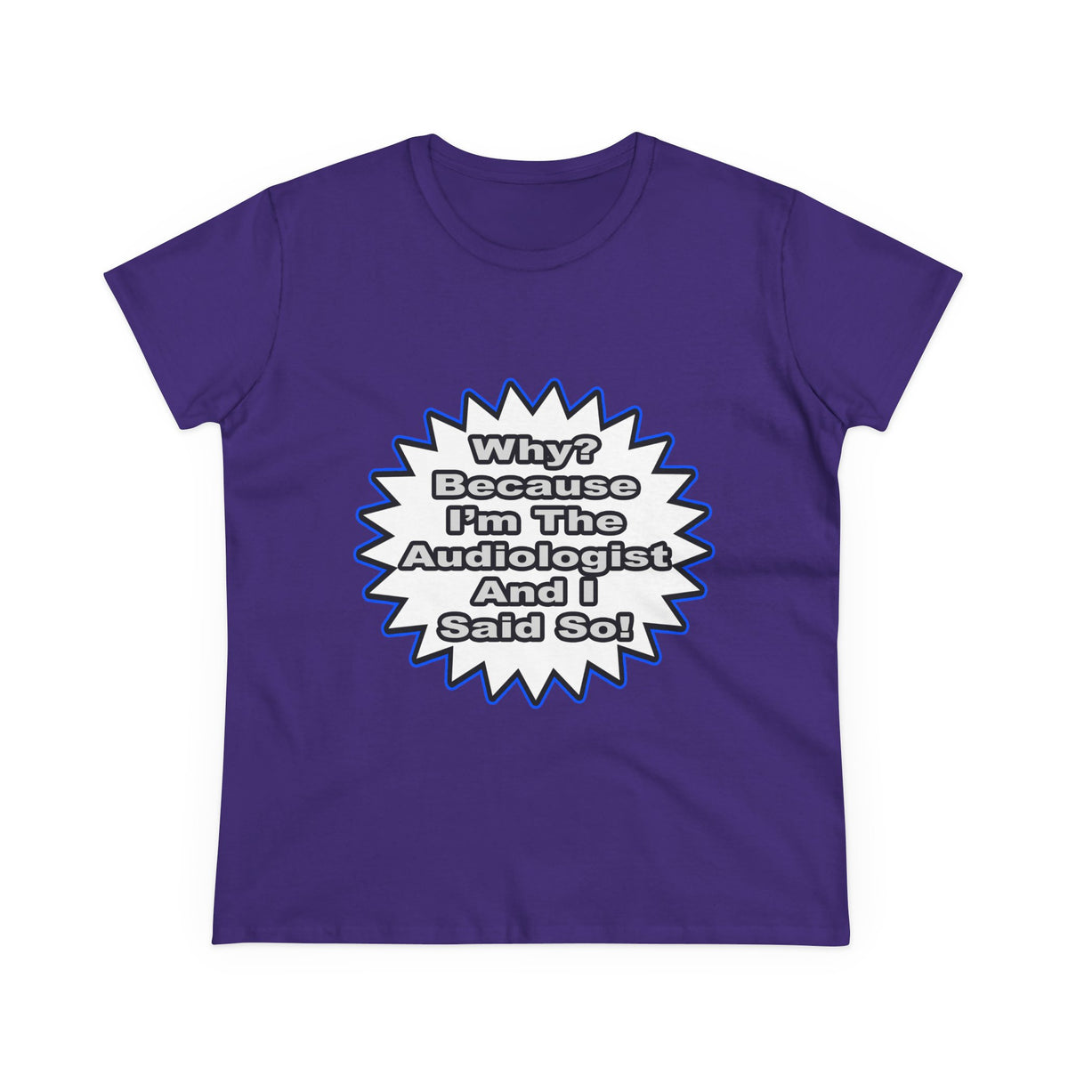 Audiologist...Because I Said So - Women's Midweight Cotton Tee