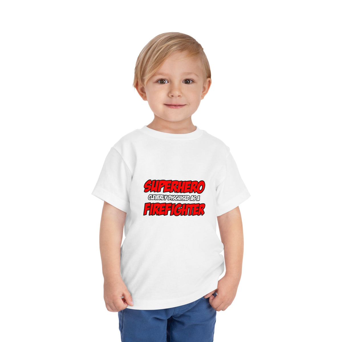 Superhero...Firefighter - Toddler Short Sleeve Tee
