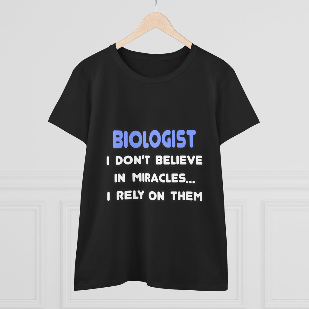 Miracles and Biologists - Women's Midweight Cotton Tee