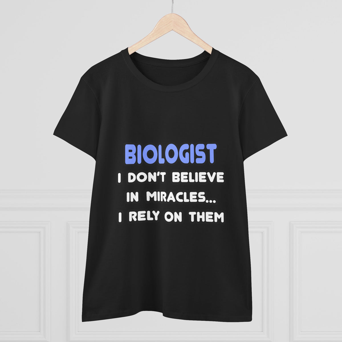 Miracles and Biologists - Women's Midweight Cotton Tee