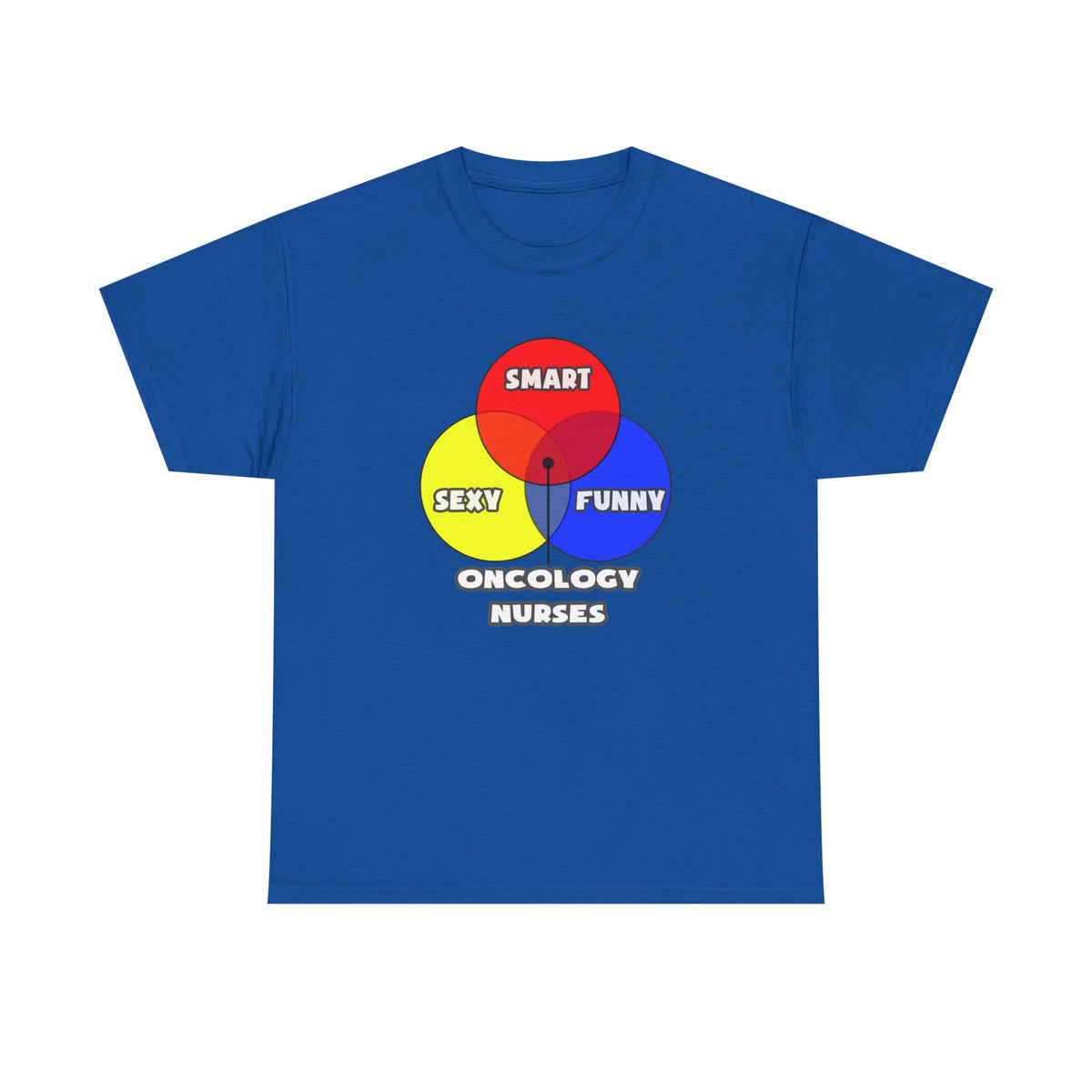 Venn Diagram .. Oncology Nurses - Unisex Heavy Cotton Tee