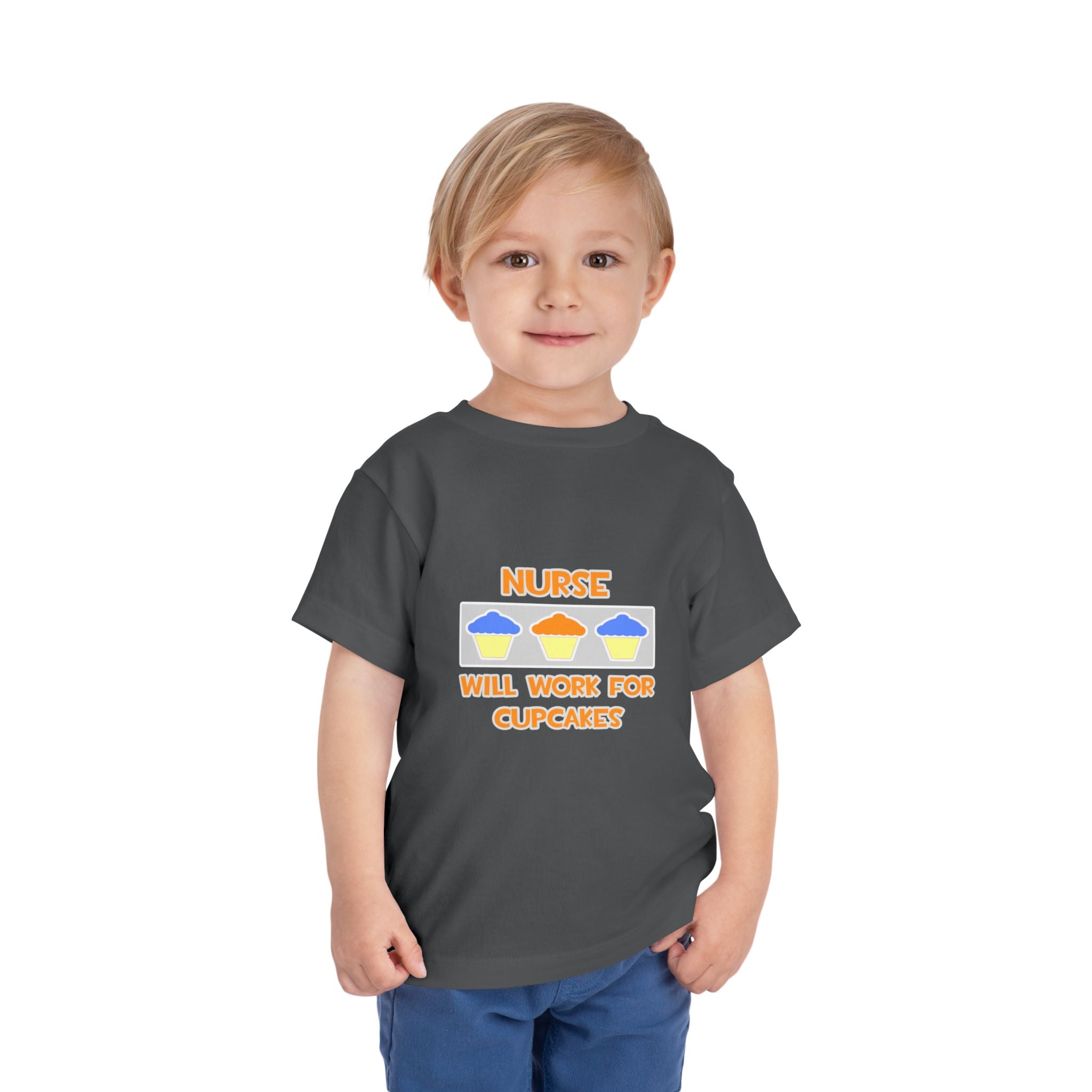 Nurse ... Will Work For Cupcakes - Toddler Short Sleeve Tee