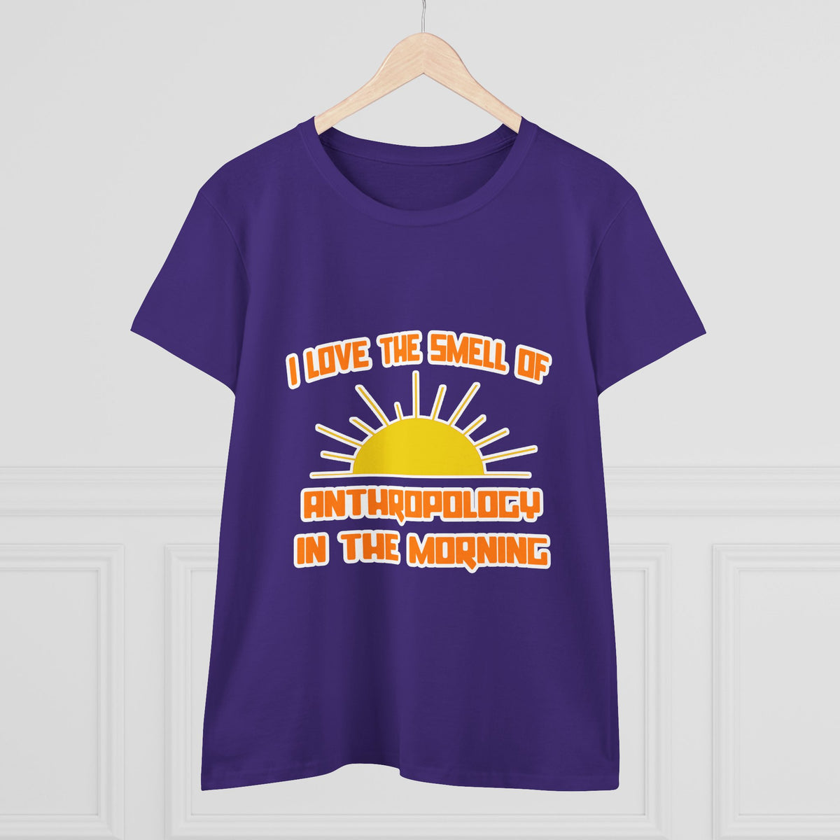 Smell of Anthropology in the Morning - Women's Midweight Cotton Tee