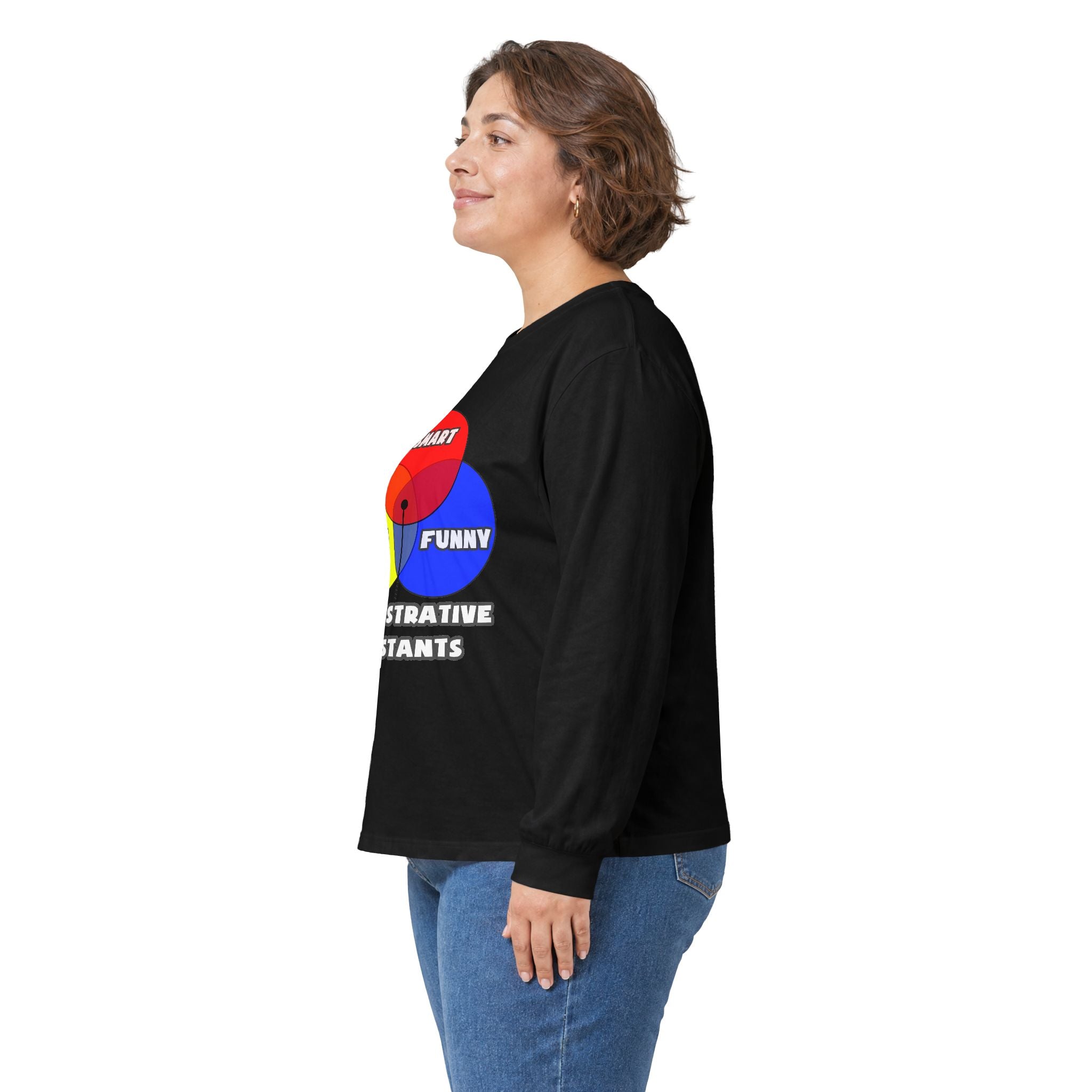 Venn Diagram .. Administrative Assistants - Unisex Ultra Cotton Long Sleeve Tee