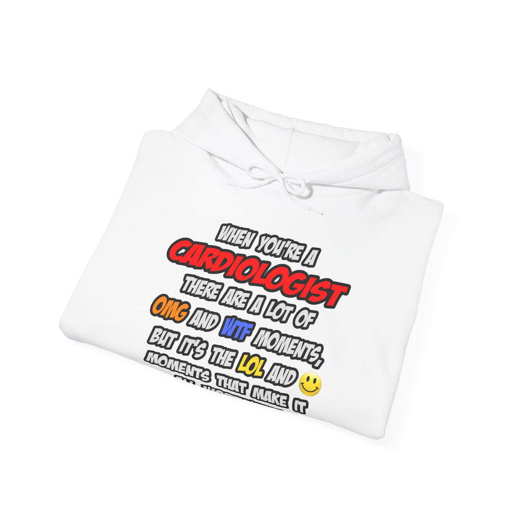 Cardiologist .. OMG WTF LOL - Unisex Heavy Blend™ Hooded Sweatshirt