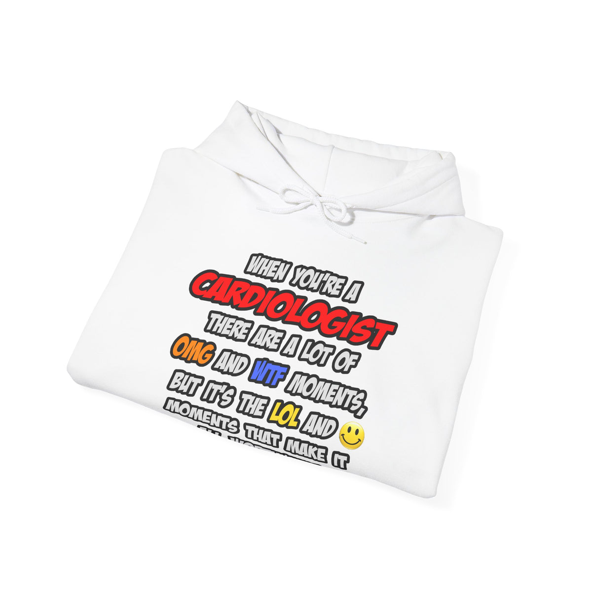 Cardiologist .. OMG WTF LOL - Unisex Heavy Blend™ Hooded Sweatshirt