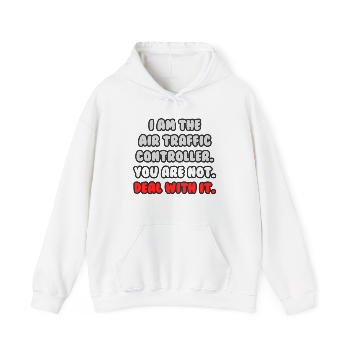 Deal With It ... Funny Air Traffic Controller - Unisex Heavy Blend™ Hooded Sweatshirt