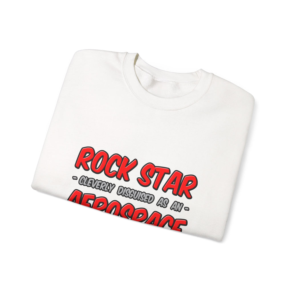 Rock Star...Aerospace Engineer - Unisex Heavy Blend™ Crewneck Sweatshirt