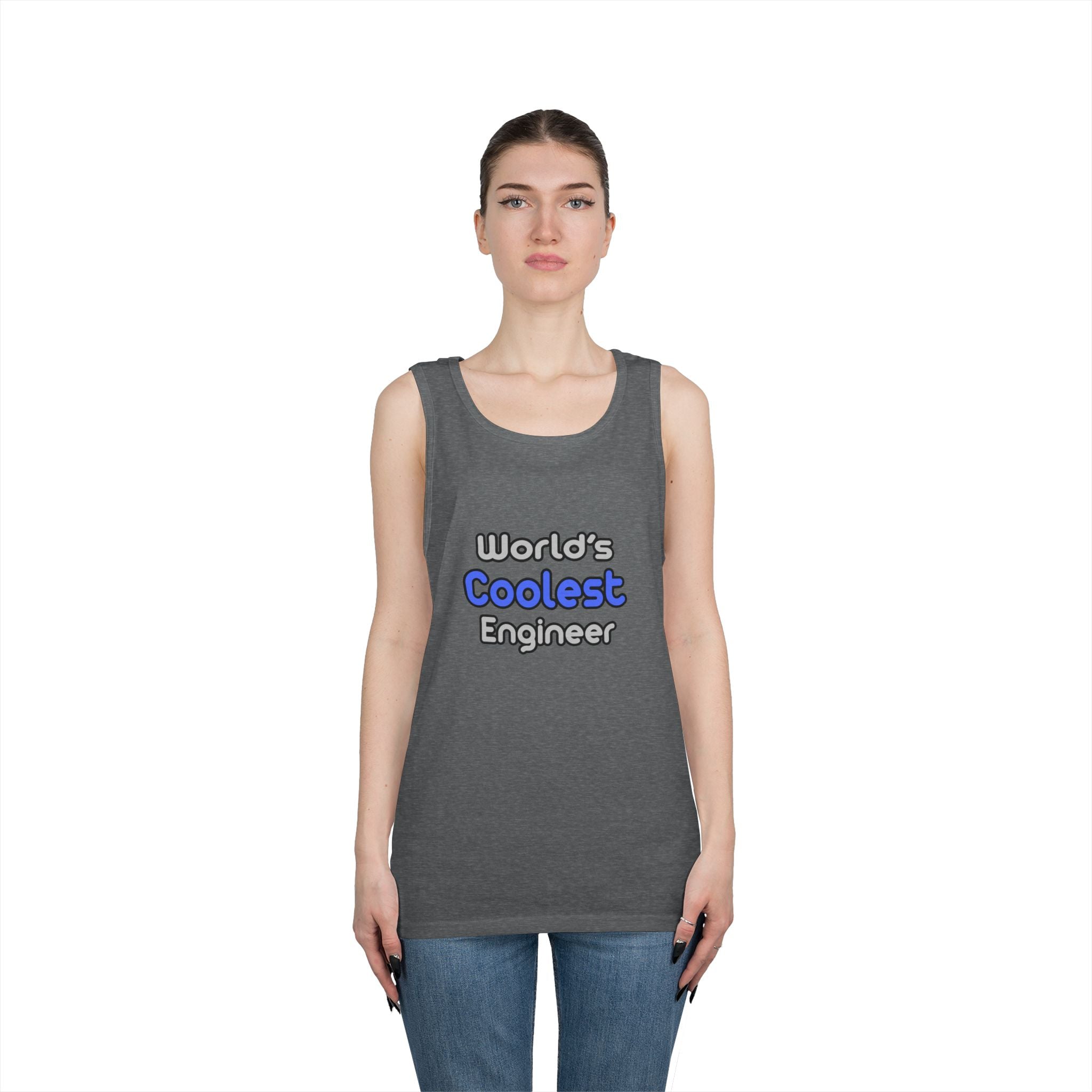 World's Coolest Engineer - Unisex Heavy Cotton Tank Top