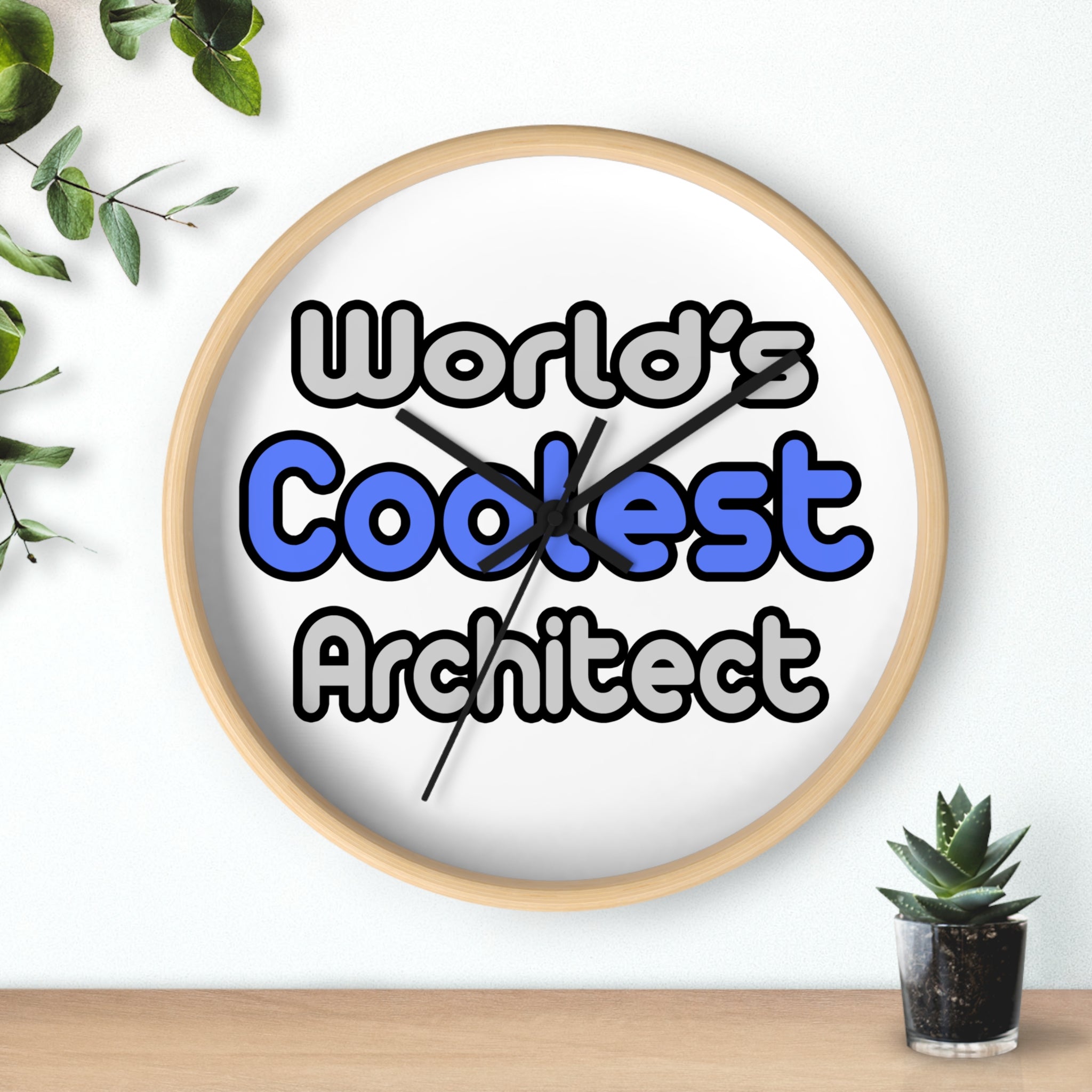 World's Coolest Architect - Wall Clock