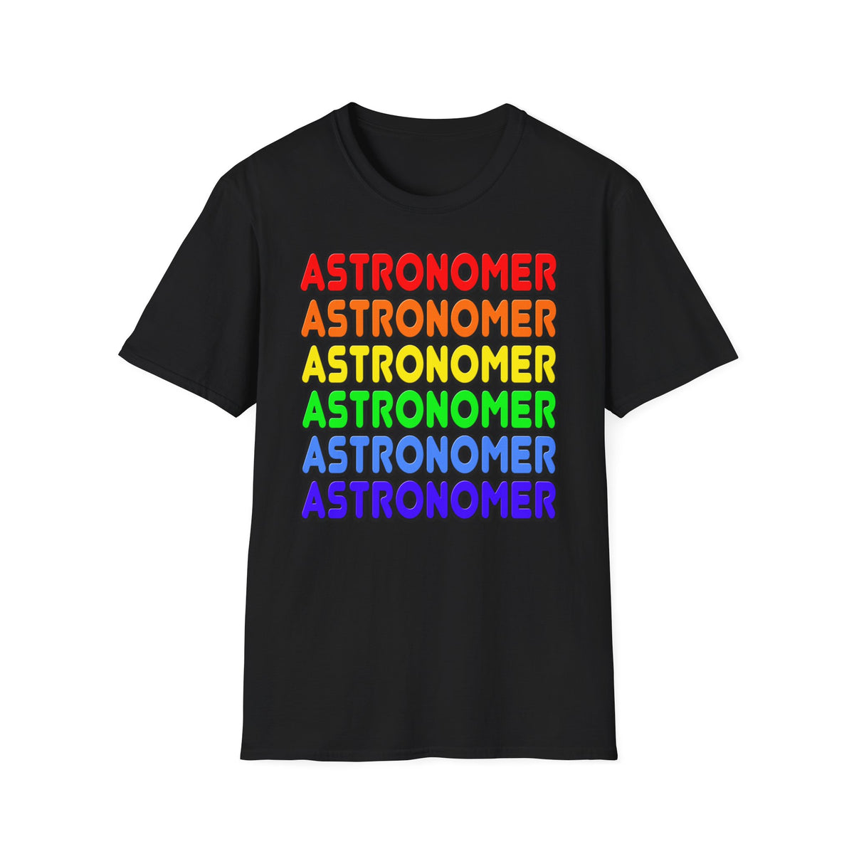 Rainbow Astronomer - Unisex Softstyle T-Shirt